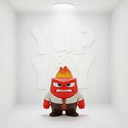 TOMY Disney Pixar INSIDE OUT 2" Mini Figure - ANGER New In Package