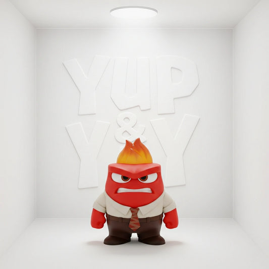 TOMY Disney Pixar INSIDE OUT 2" Mini Figure - ANGER New In Package