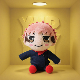 Jujutsu Kaisen Yuji Itadori SEGA 6" Plush Sitting