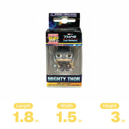 Funko Pop Keychain! Thor Love and Thunder - Mighty Thor