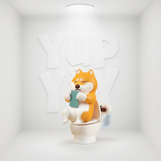 Kongzoo Shiba Dogs in the Wall Magnetic Miniature Figure Blind Box Display (Case of 5)