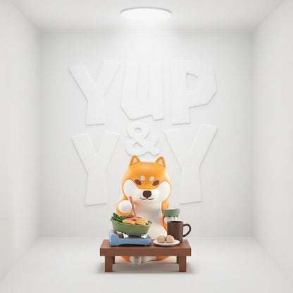 Kongzoo Shiba Dogs in the Wall Magnetic Miniature Figure Blind Box Display (Case of 5)