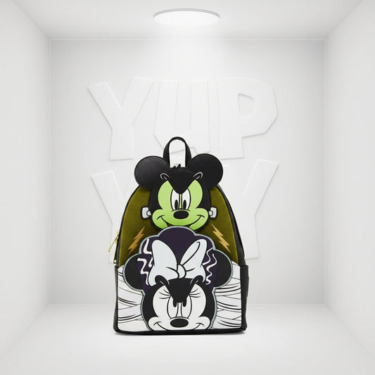 Loungefly Disney Glow in the Dark Mickey Mouse Frankenstein Mini Backpack