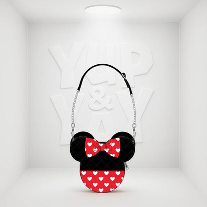 Loungefly Disney Mickey and Minnie Mouse Valentines Reversible Crossbody Bag