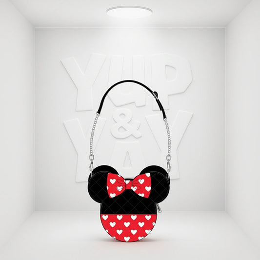 Loungefly Disney Mickey and Minnie Mouse Valentines Reversible Crossbody Bag