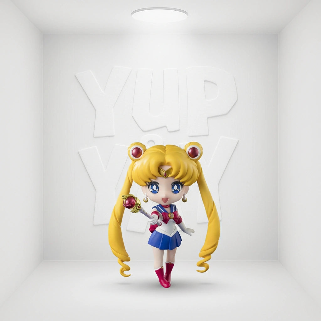 Sailor Moon 2 Inch Mini Figurine Crystal Figures For Girls Series - Chibo Moon