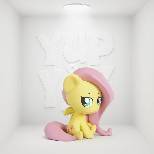 My Little Pony x WeLoveFine - Fluttershy Chibi Figure (Pink)