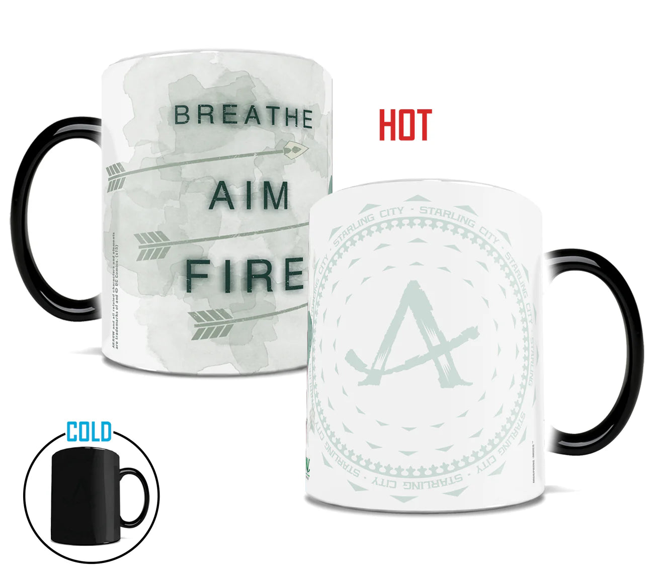 Morphings Mugs Arrow (Breathe Aim Fire) 11-oz. Heat-Sensitive Mug