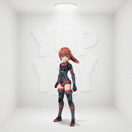 30MS Option Hair Style Parts Vol.2 All 4 Types Ponytail Hair 2 Red 2 Bandai