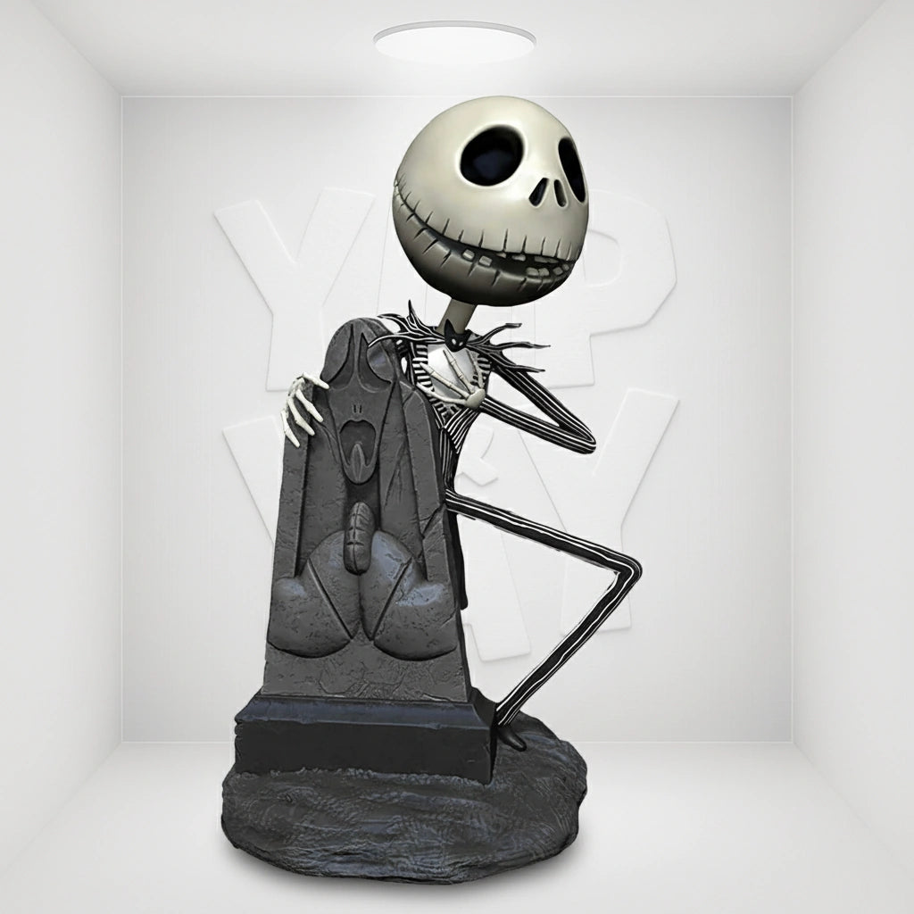 Nightmare Before Christmas Graveyard Jack Skellington Head Knocker Bobble Head