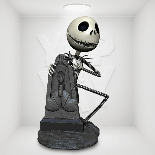 Nightmare Before Christmas Graveyard Jack Skellington Head Knocker Bobble Head