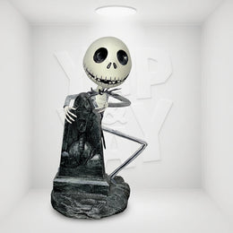 Nightmare Before Christmas Graveyard Jack Skellington Head Knocker Bobble Head