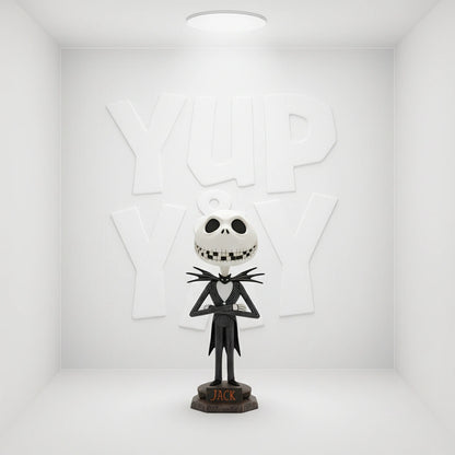 Nightmare Before Christmas Graveyard Jack Skellington Head Knocker Bobble Head