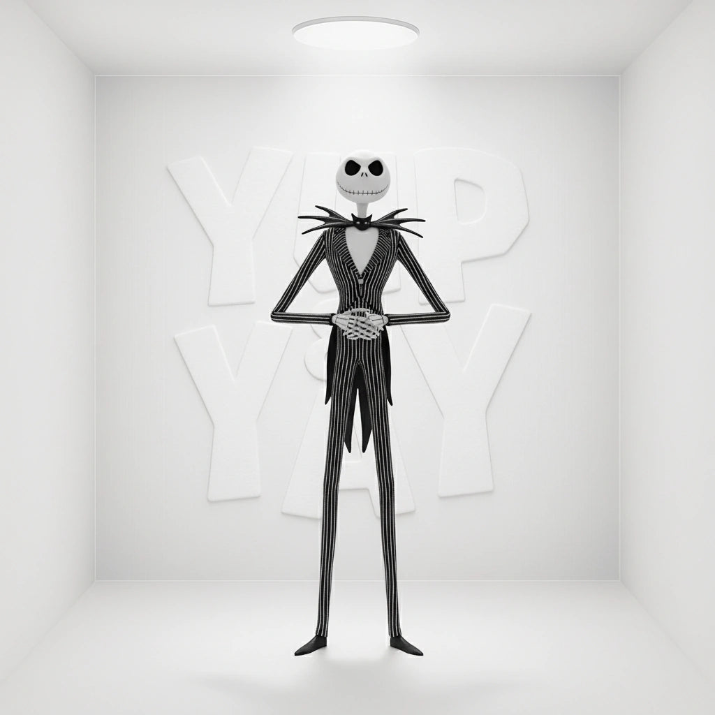 Nightmare Before Christmas Graveyard Jack Skellington Head Knocker Bobble Head