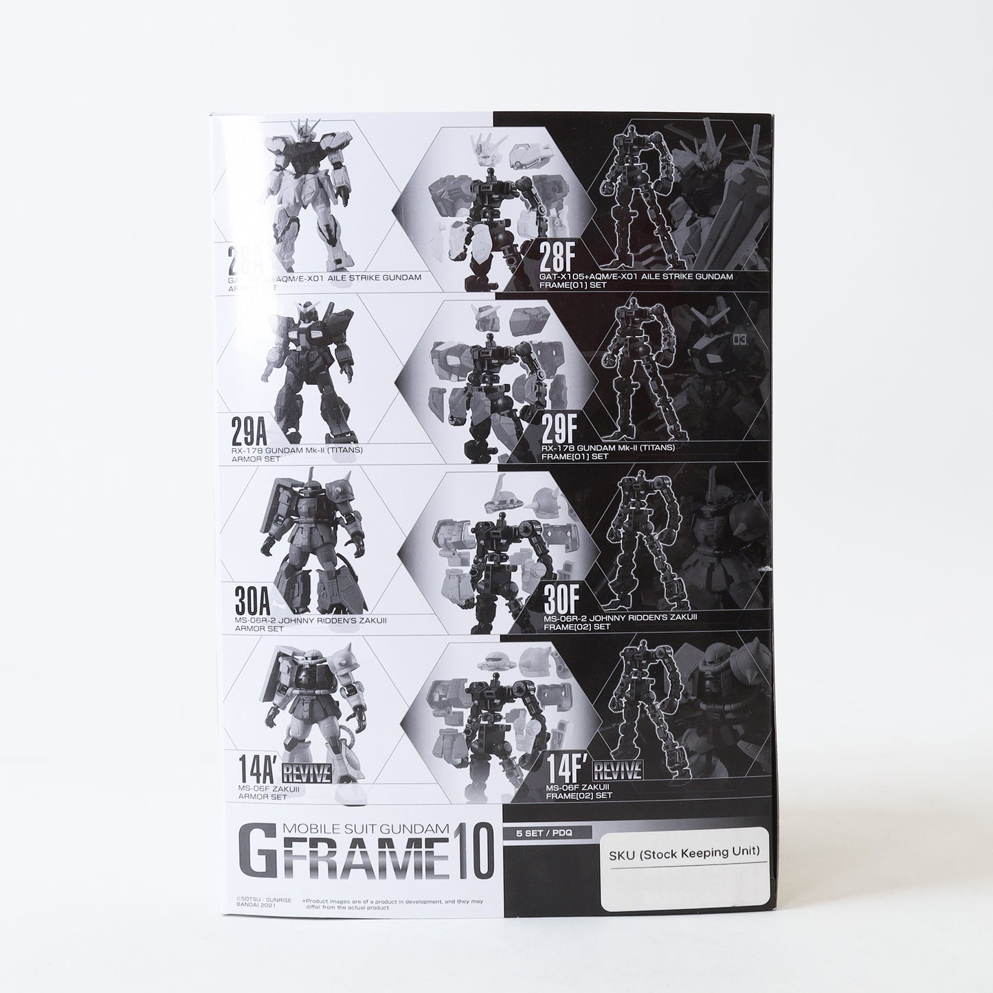 Bandai Shokugan Mobile Suit Gundam: G Frame Series 10 - 4 Gundams set