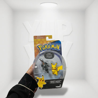 Pokemon Action Pose - Pikachu vs Salandit 2-Pack