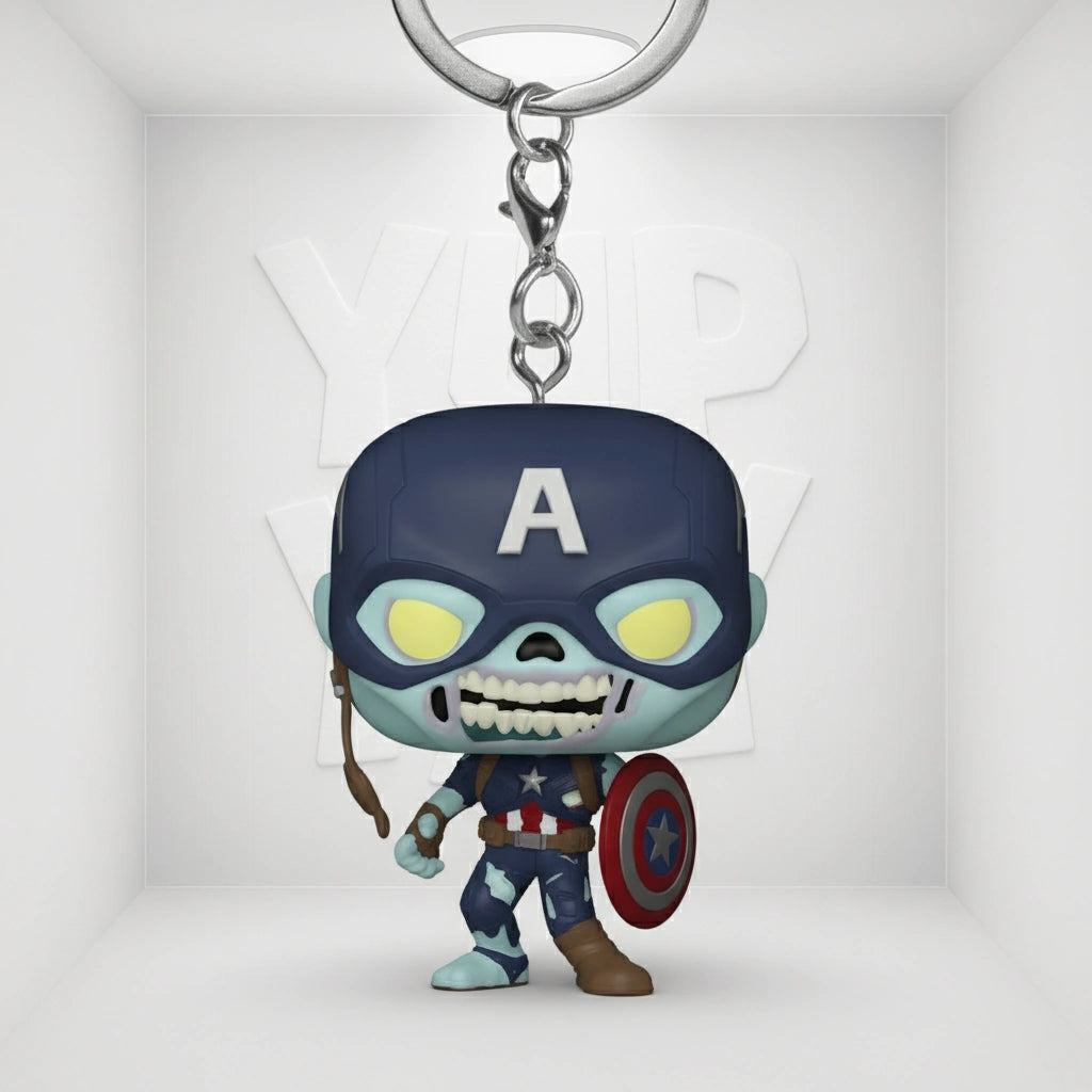 Funko Pop! Keychains: What If...? - Zombie Captain America