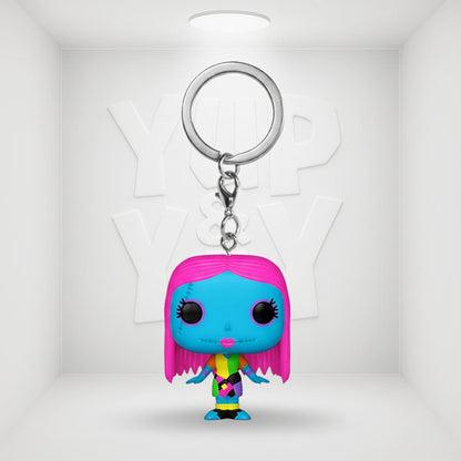 Funko Pop! Keychains: The Nightmare Before Christmas Blacklight Series - Sally