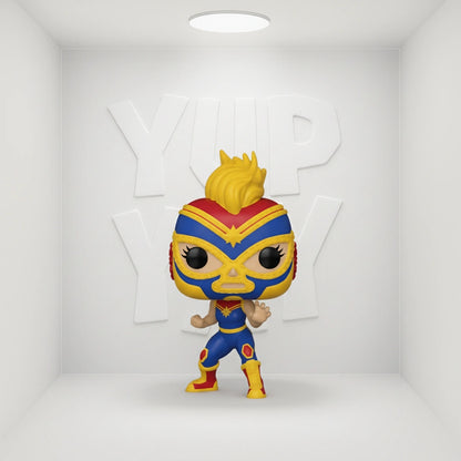 Funko Pop! Marvel: Luchadores - Captain Marvel (La Estrella Cosmica) #710