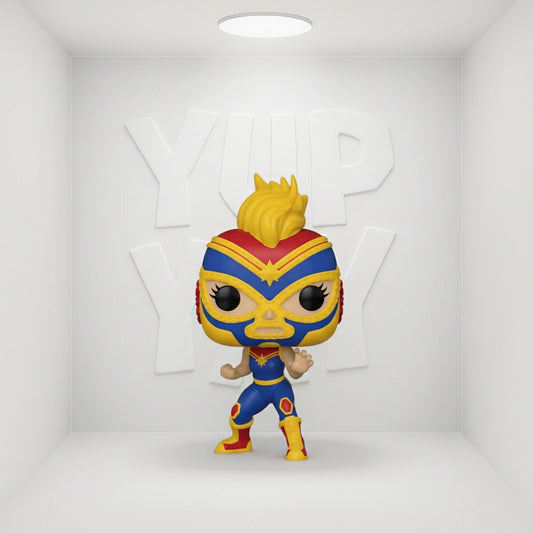 Funko Pop! Marvel: Luchadores - Captain Marvel (La Estrella Cosmica) #710