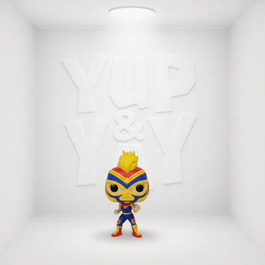 Funko Pop! Marvel: Luchadores - Captain Marvel (La Estrella Cosmica) #710