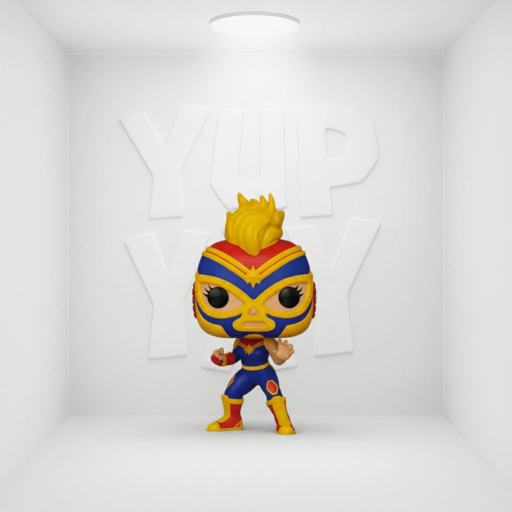 Funko Pop! Marvel: Luchadores - Captain Marvel (La Estrella Cosmica) #710