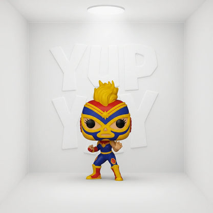 Funko Pop! Marvel: Luchadores - Captain Marvel (La Estrella Cosmica) #710