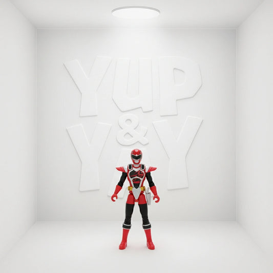 Bandai Power Rangers Ninja Steel 5-Inch Ninja Master Mode Yellow Ranger Figure