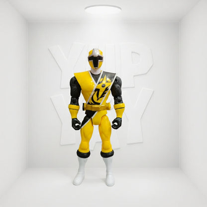 Bandai Power Rangers Ninja Steel 5-Inch Ninja Master Mode Yellow Ranger Figure