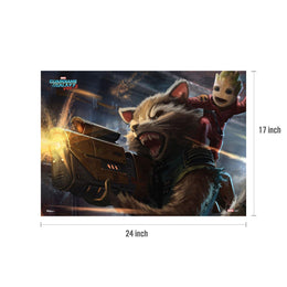 MightyPrint Guardians of the Galaxy Vol 2 (Rocket and Baby Groot) Next Generation Premium Poster