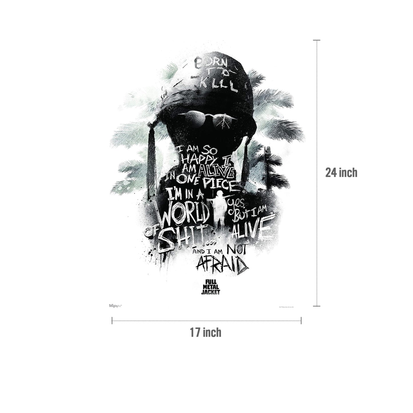 Full Metal Jacket (I Am Not Afraid) MightyPrint Wall Art