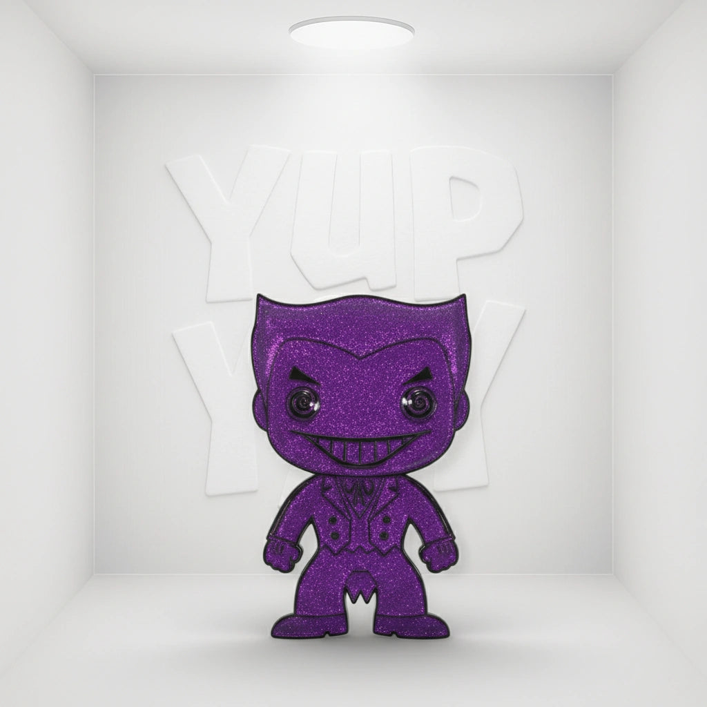 Funko Pop Pins! DC Super Heroes: The Joker Purple Glitter #05
