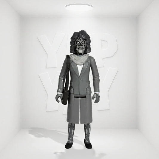Super 7 Reaction 3.75" Action Figure: They Live - Female Ghoul ("Submit" Black & White Ver.)