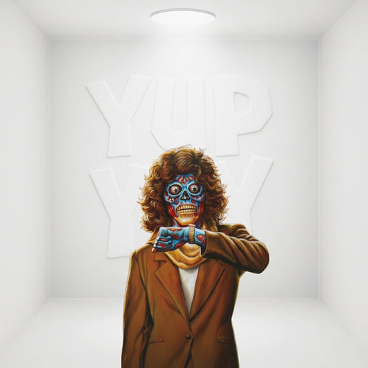 Super 7 Reaction 3.75" Action Figure: They Live - Female Ghoul ("Submit" Black & White Ver.)