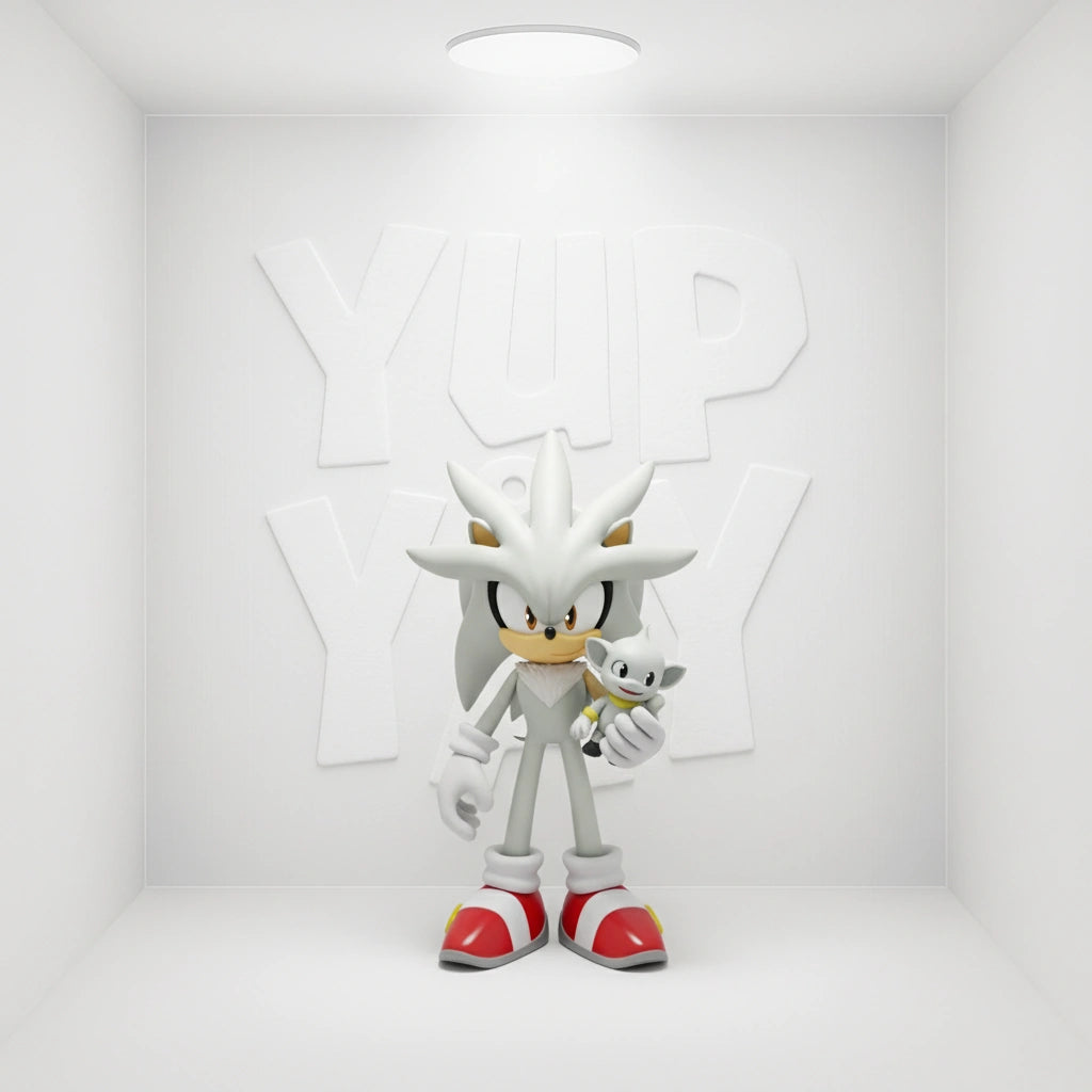 Sonic Die-Cast Vehicle Wave 2 - Silver the Hedgehog - Lightron