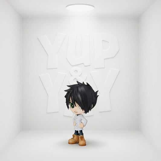 SEGA The Promised Neverland Tip 'n' Pop Prize Figure - Ray (White Coat Color Ver.)