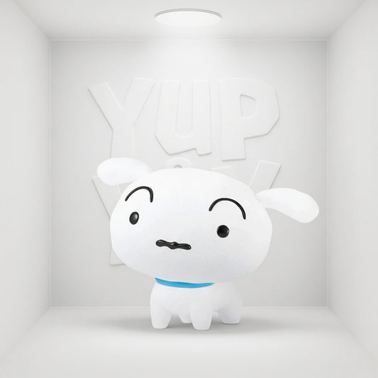 Crayon Shin-chan Shiro Fluffy Puffy Mini-Figure Version A