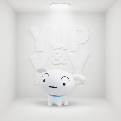 Crayon Shin-chan Shiro Fluffy Puffy Mini-Figure Version A