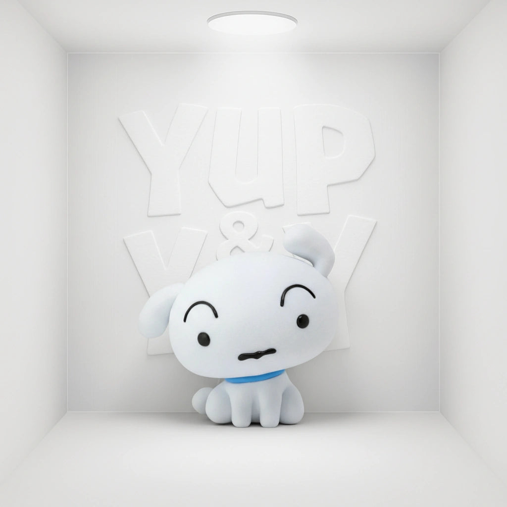 Crayon Shin-chan Shiro Fluffy Puffy Mini-Figure Version A