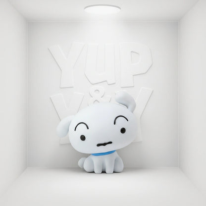 Crayon Shin-chan Shiro Fluffy Puffy Mini-Figure Version A