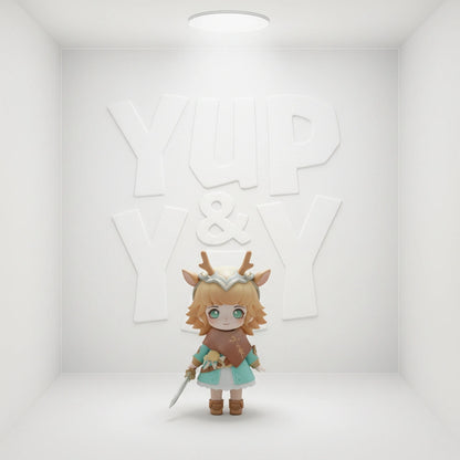 SimonToys Liroro Animal Kingdom Series Trading Figure Blind Box Display Set of 8