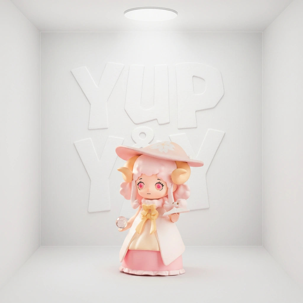 SimonToys Liroro Pink Castle Series Trading Figure Blind Box Display (Case of 6)