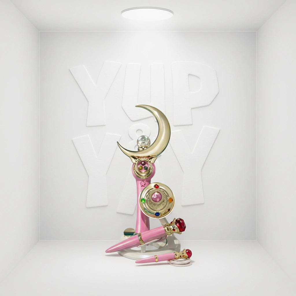 Sailor Moon Proplica Transformation Brooch & Disguise Pen Set