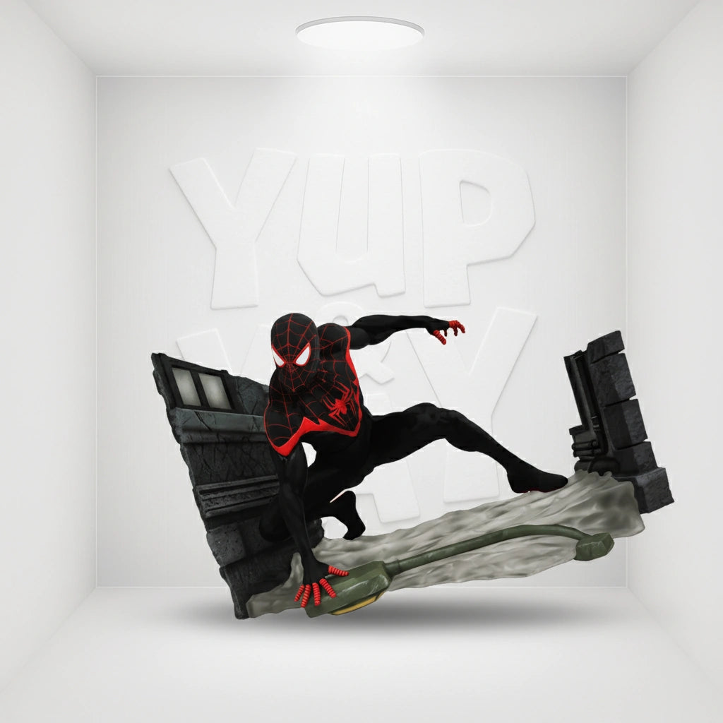 2019 Spiderman Marvel Diamond Select PVC Diorama NIB - Miles Morales - Gamestop