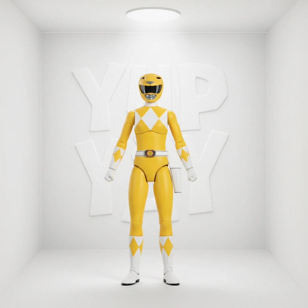 Super7 Ultimates 7-inch Series Power Rangers Action Figure - Yellow Ranger