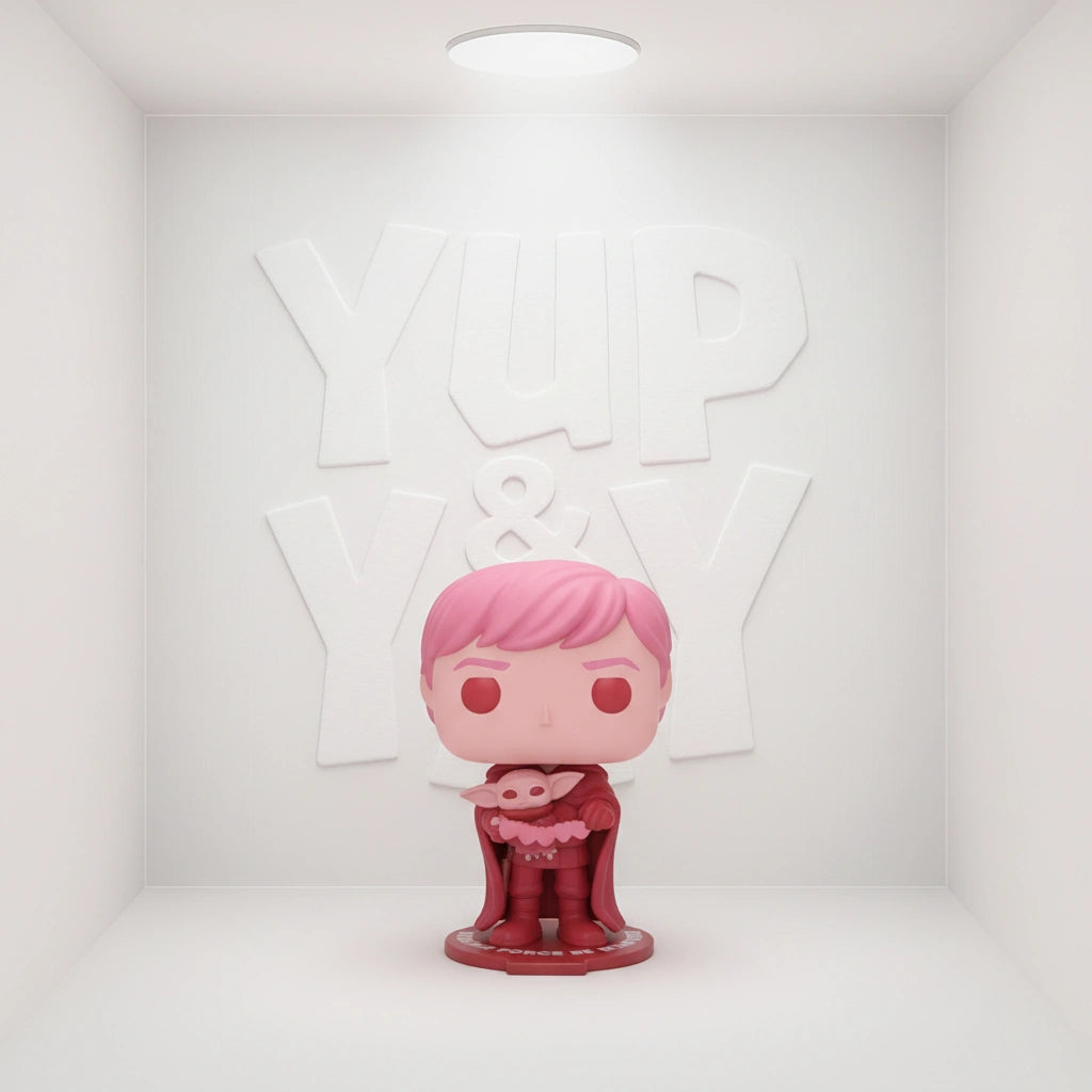 Funko Pop! Vinyl: Star Wars - Luke Skywalker with Grogu (Pink) #494