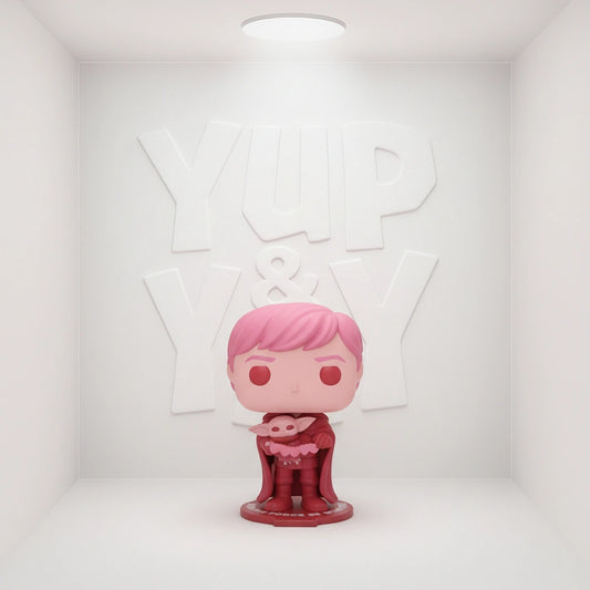 Funko Pop! Vinyl: Star Wars - Luke Skywalker with Grogu (Pink) #494