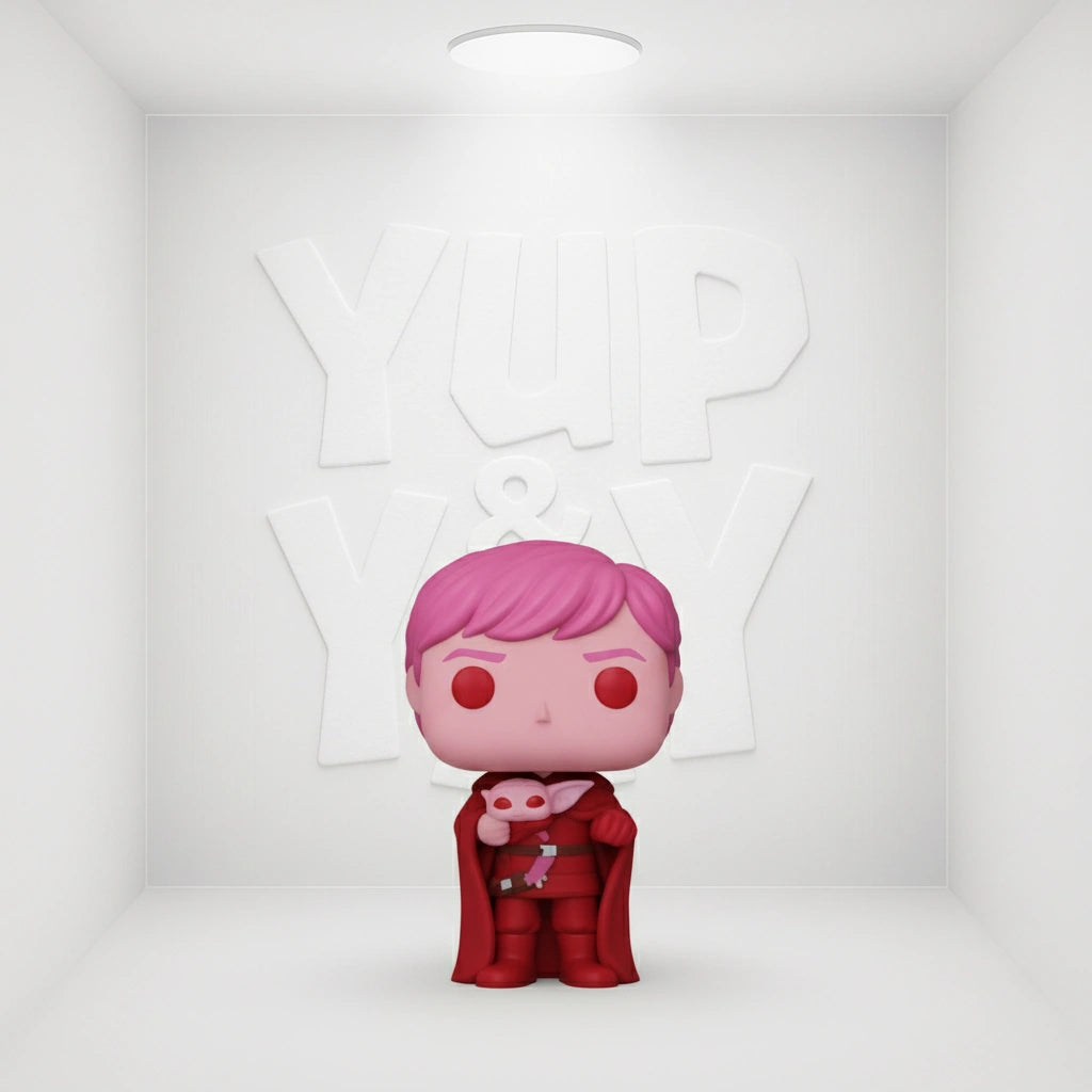 Funko Pop! Vinyl: Star Wars - Luke Skywalker with Grogu (Pink) #494