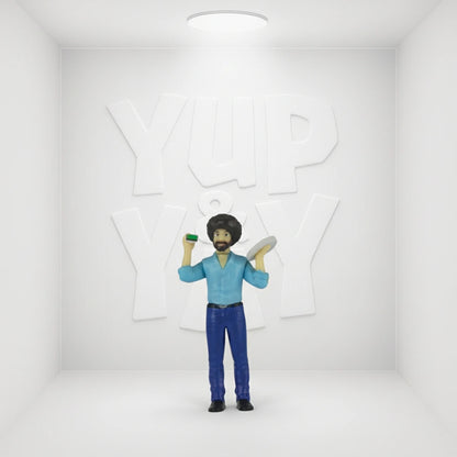 World's Smallest Pop Culture Micro Figures 1.25" - BOB ROSS