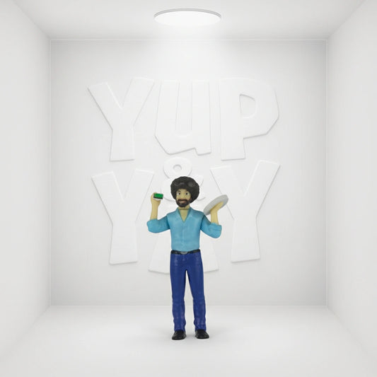 World's Smallest Pop Culture Micro Figures 1.25" - BOB ROSS